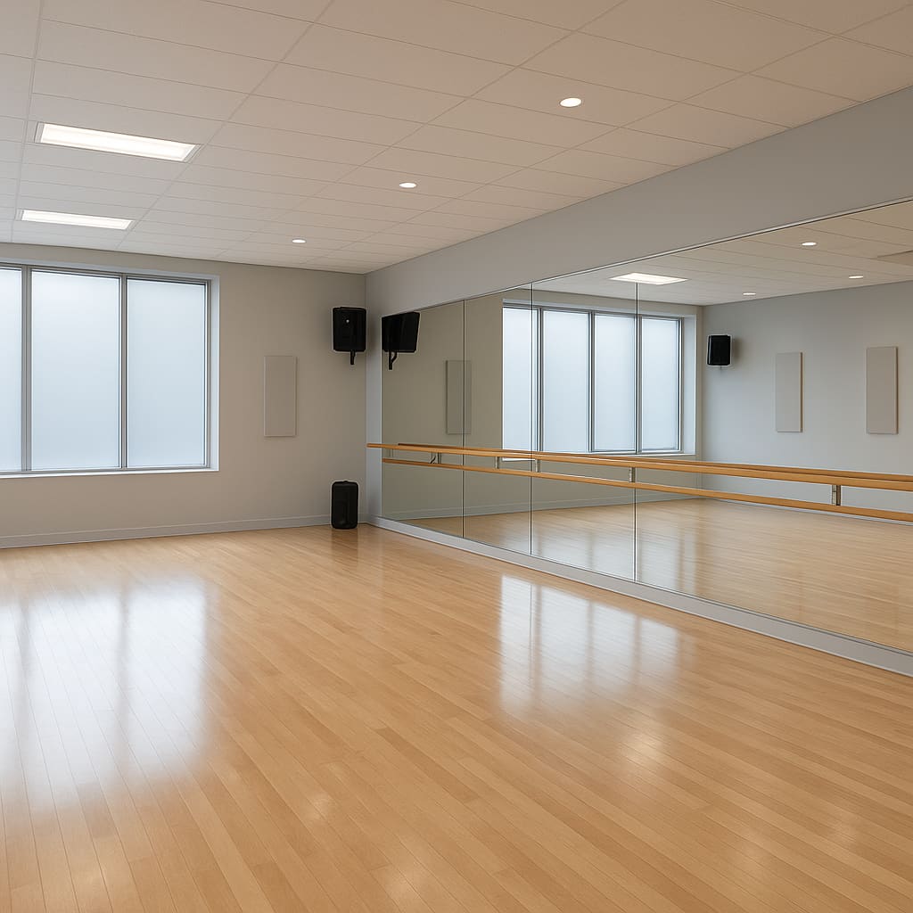 Leeres Tanzstudio für Proben